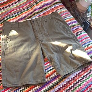 Levi's Khaki Flat Front Shorts